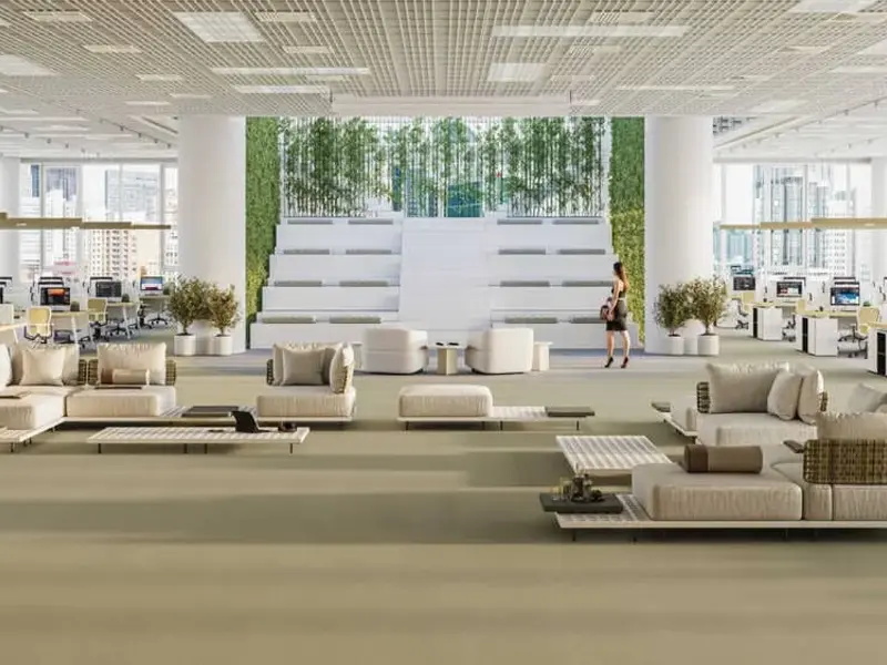 Textura do piso Belgotex Aggregate da marca Belgotex Comercial